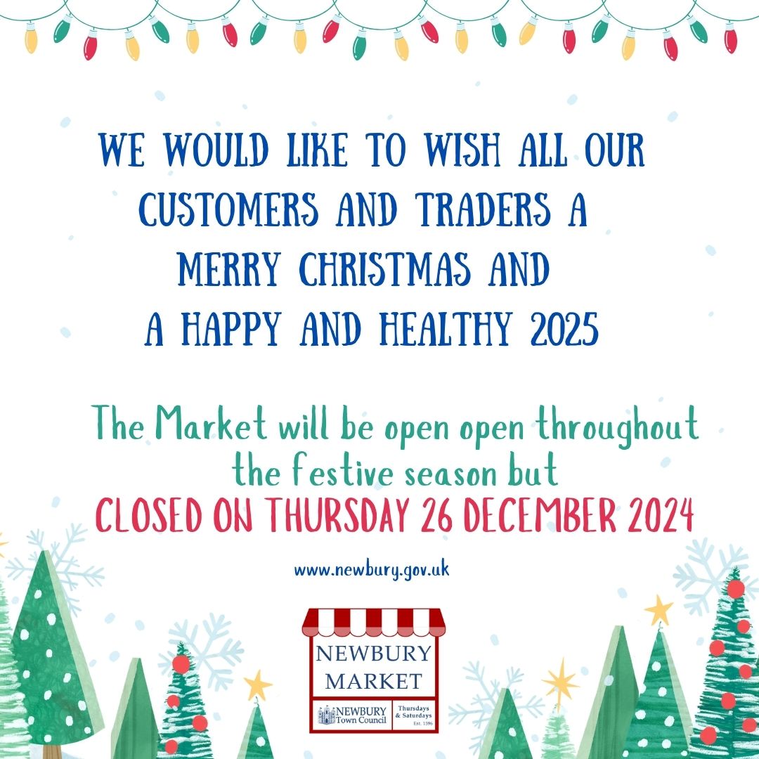 The Charter Market will be open every Thursday and Saturday apart from THURSDAY 26 DECEMBER (Boxing Day)  🎄🎅

Merry Christmas and a Happy &amp; Healthy New Year!
