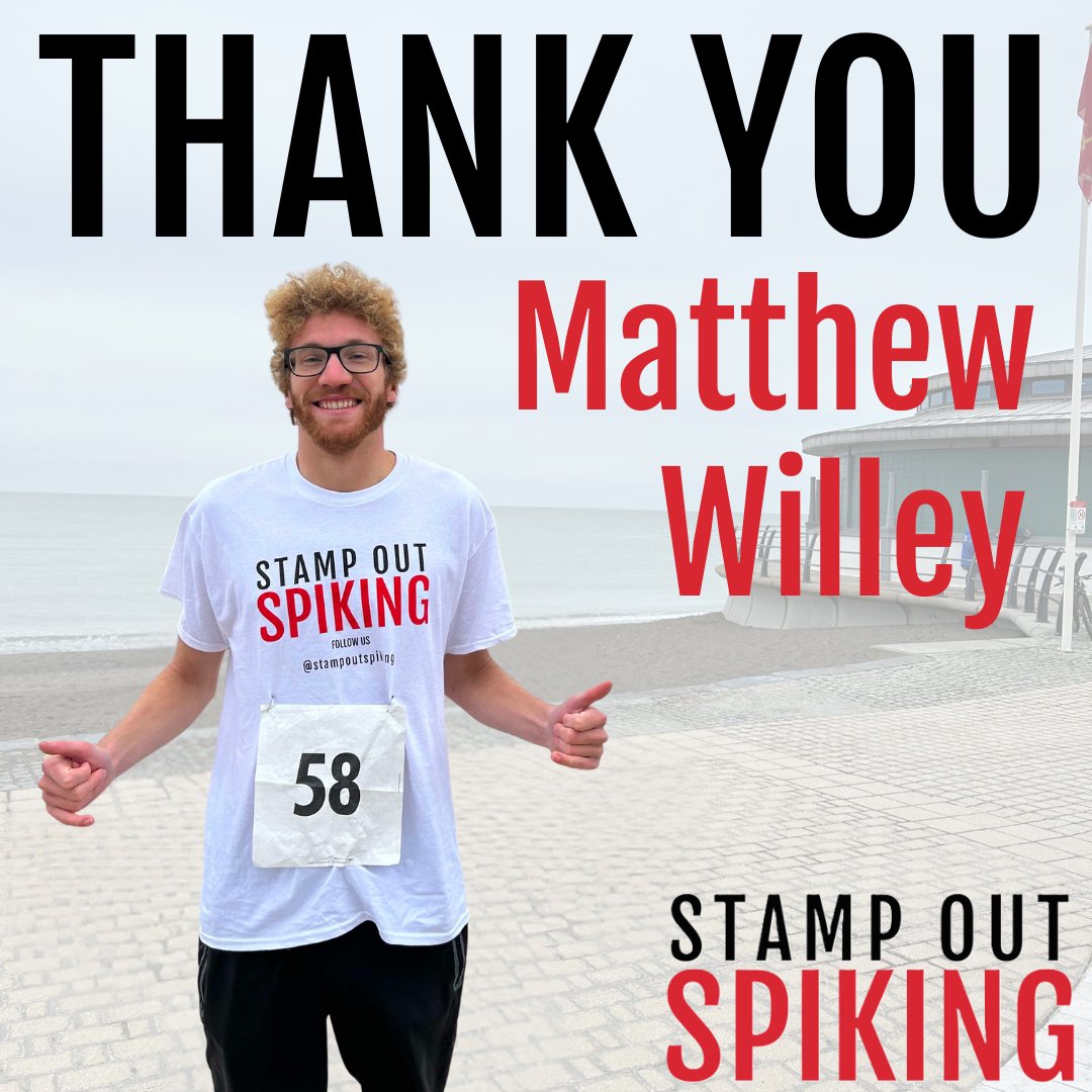 StampOutSpiking's tweet image. Meet Matthew Willey, who has set an incredible goal to complete a half marathon every single month
throughout 2025, all in support of Stamp Out Spiking!

#RunForChange #StampOutSpiking