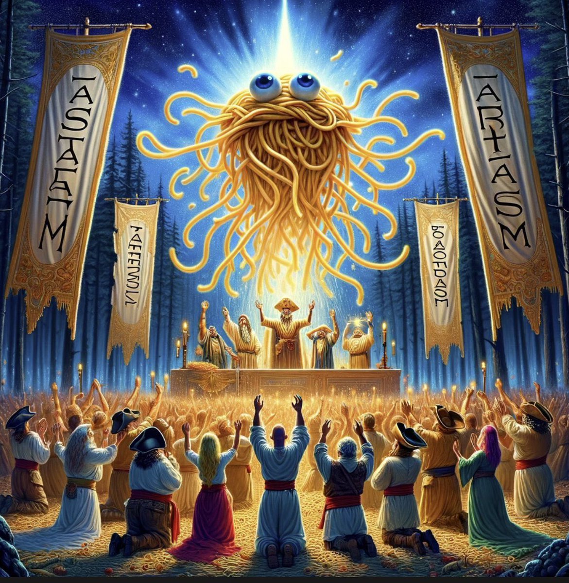 jonny_636's tweet photo. @tekee Absolutely! 💯
Only true believers 💎🙌🏻 at $CFSM Church of the Flying Spaghetti Monster!
Spaghetti and sauce thick and divine, shall reign supreme until the end of time! 🙏🏻🍝
#Spaghetti #Solana #Degen #cfsm #NFTs
AtTUzJVrPkBTXwiMZivVRKvWmCnVpRfnKq3cc5fopump https://t.co/X91brF6beP
