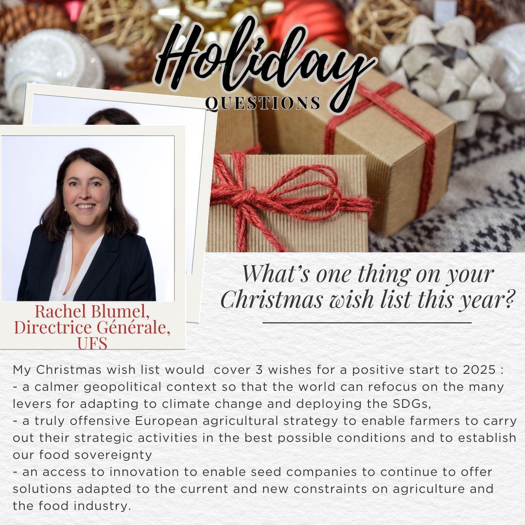 Holiday Question Time! 🎄❄️
It’s the most wonderful time of the year! ✨ We asked some members of the European seed sector some holiday themed questions… and here’s what they said! 
#HappyHolidays 🎅 #FestiveSeason ❄️ #SeedSector 🌱