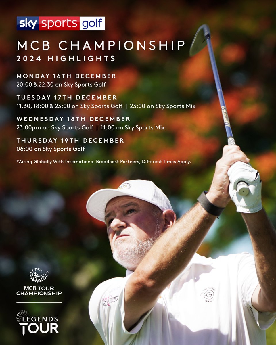 euLegendsTour's tweet image. Want to catch up on all the golf action from the MCB Tour Championship? 🇲🇺🏆
Tune into Sky Sports Golf and Mix this week to see how the season finale unfolded 📺💪🏌️‍♂️

#euLegendsTour #MCBTourChampionship #MCBRoadToMauritius #ConstanceGolf #SkySportsGolf #SkySports #Golf