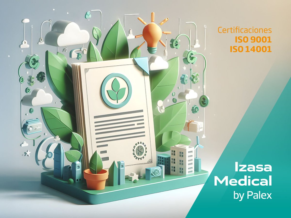 IzasaMedical's tweet photo. En @IzasaMedical , nos complace anunciar la obtención de las certificaciones ISO 9001 e ISO 14001 en 2024.

📋 ISO 9001: Reconoce nuestra excelencia en la gestión y calidad de los procesos.
🌍 ISO 14001: Refuerza nuestro compromiso con la sostenibilidad y el cuidado del medioambiente.

Estas certificaciones reflejan nuestra dedicación a la mejora continua y a contribuir positivamente con nuestro entorno. 

Gracias a todo nuestro equipo por hacerlo posible.

🔗 Más información aquí: https://t.co/f4sNhAChWv

#Calidad #Sostenibilidad #ISO9001 #ISO14001 #IzasaMedical