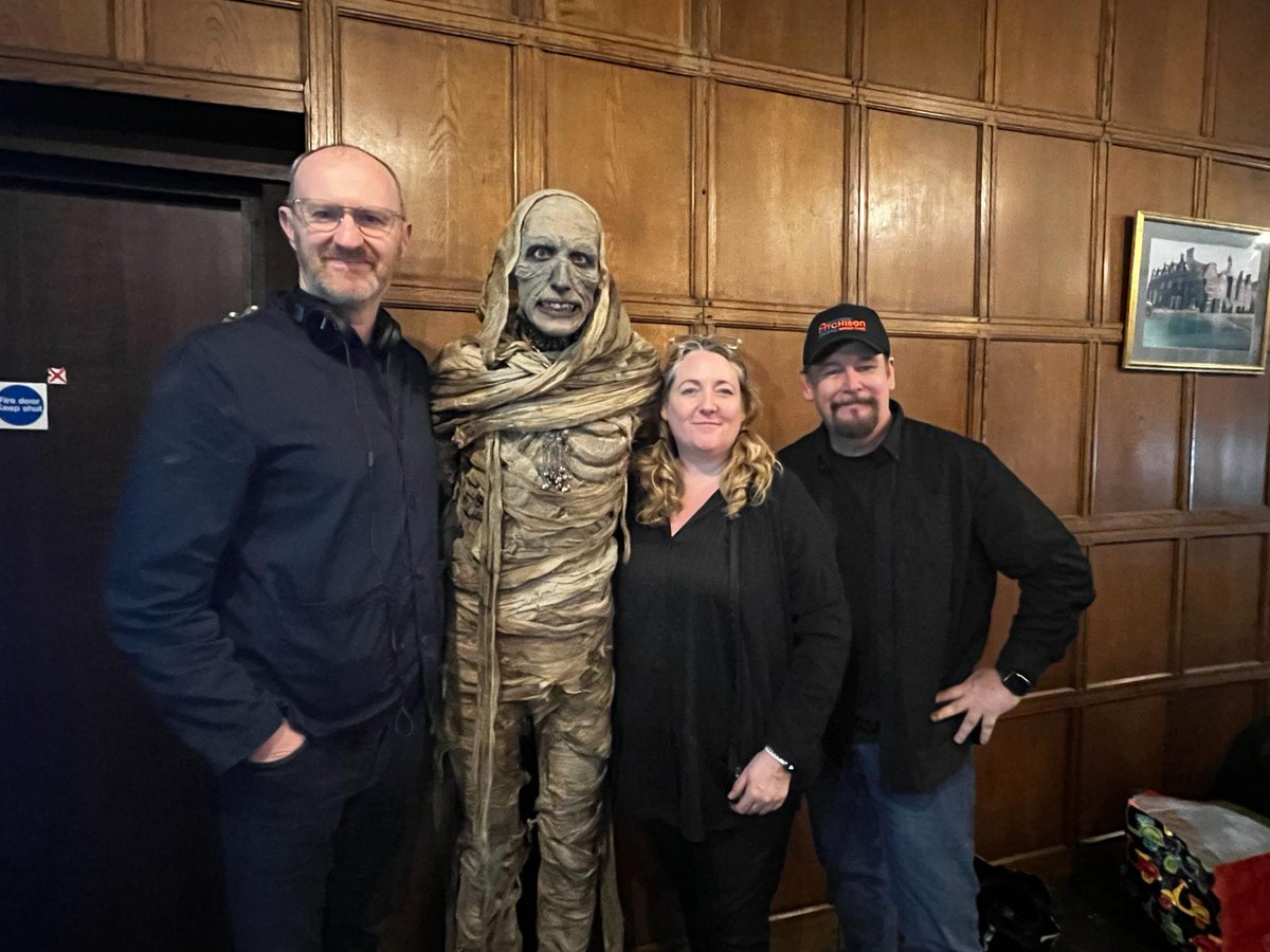 James Swanton (@jamescswanton) on Twitter photo LOT NO. 249 stalks again on BBC Four this evening, at twenty minutes past the witching hour. Getting to do the official Ghost Story for Christmas was one of the great privileges of my life! Here I am on set with <a href="/Markgatiss/">Mark Gatiss 💙</a> and monster-making geniuses Lou and Dave Elsey. LOT NO. 249 stalks again on BBC Four this evening, at twenty minutes past the witching hour. Getting to do the official Ghost Story for Christmas was one of the great privileges of my life! Here I am on set with <a href="/Markgatiss/">Mark Gatiss 💙</a> and monster-making geniuses Lou and Dave Elsey.