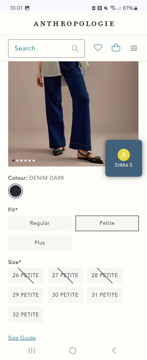 Sarahwozen's tweet photo. @AnthropologieEU This is unfair that I selected the "PLUS 20" but I am receiving a "16W"this will be the 2nd return I have to make because of unclear and inconsistent sizing on the website. Why is it you're allowed to hold on to my money while the wrong order is in transit? https://t.co/0P6baVldLB
