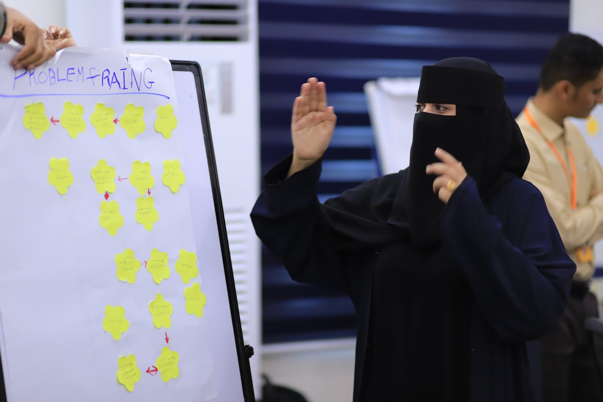 UNLEASHlab's tweet image. Under the theme ‘Technology for Economic Recovery,’ 40 young innovators developed solutions focused on operational efficiency, market access, and customer engagement at UNLEASH Hack Yemen. Read more: unleash.org/tech-solutions…