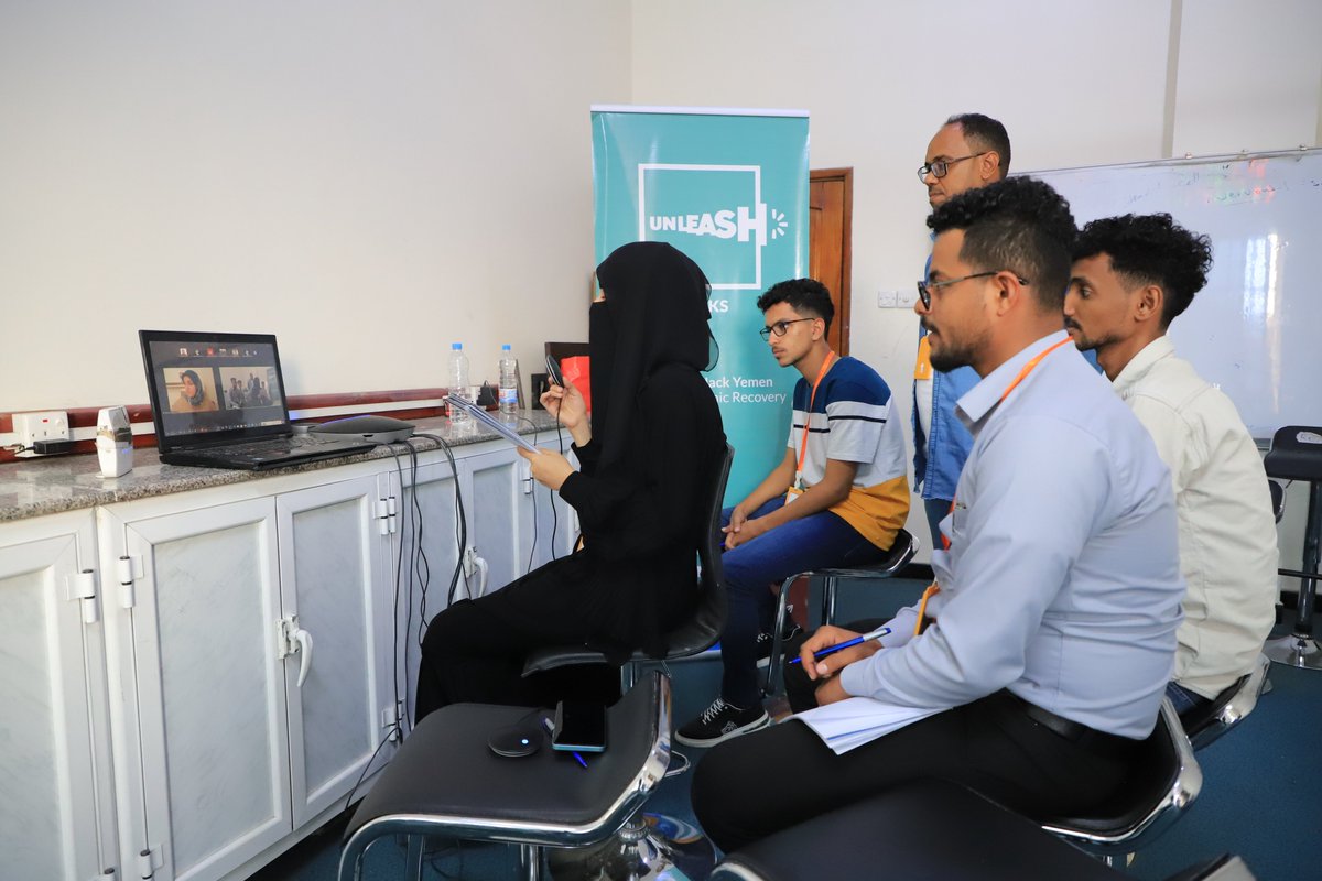 UNLEASHlab's tweet image. Under the theme ‘Technology for Economic Recovery,’ 40 young innovators developed solutions focused on operational efficiency, market access, and customer engagement at UNLEASH Hack Yemen. Read more: unleash.org/tech-solutions…