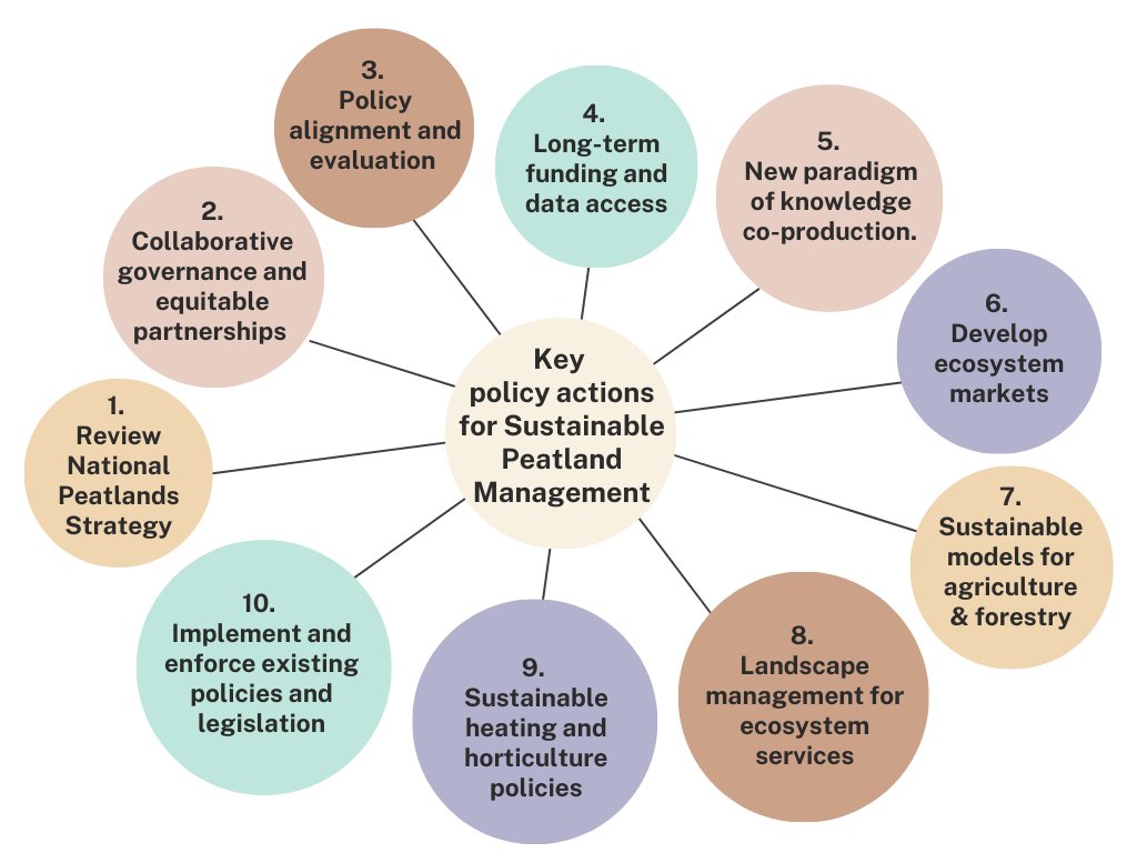 The Peat Hub Ireland Policy Brief outlines the urgent actions needed for the sustainable management of Ireland's peatlands for climate, water quality, biodiversity, community and human wellbeing: ucd.ie/peat-hub-irela…