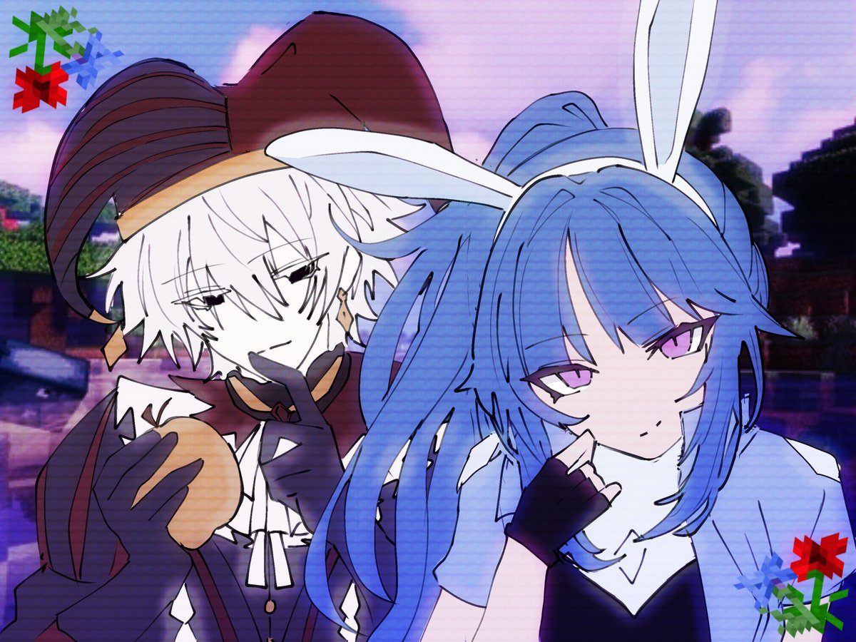 1umacha1's tweet image. me when I’m a bunny that’s a killer or something? #killerbunnies #kaboodlefanart #clownpiercefanart (I wasn’t gonna post this but my friend Mimi told me to)