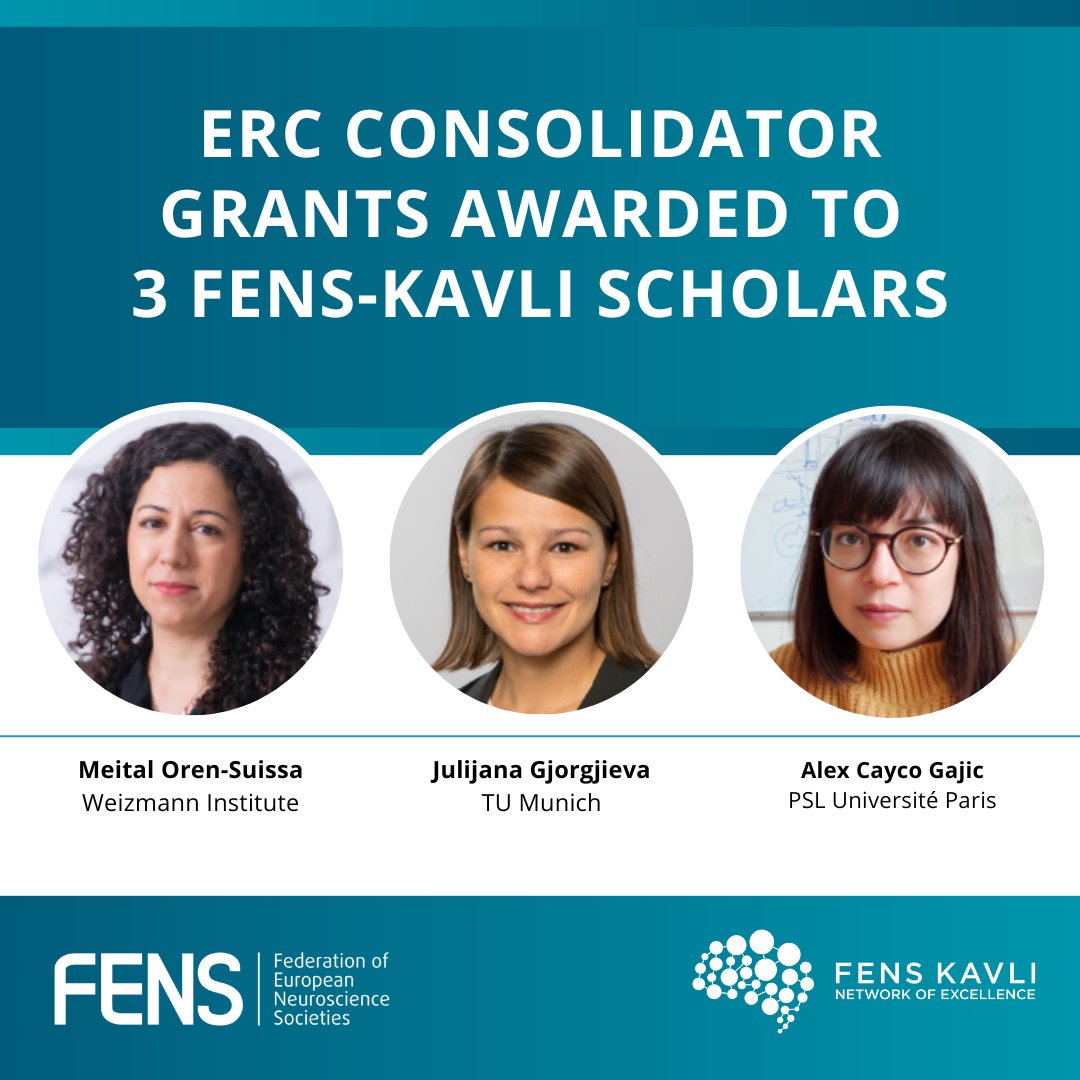 🎉 Congratulations to our #FKNE scholars!

Earlier this month, the European Research Council (ERC) awarded Consolidator Grants to 3 scholars of @FensKavilNet. 🏆

🔗 Find out more: loom.ly/p8Zz9FU