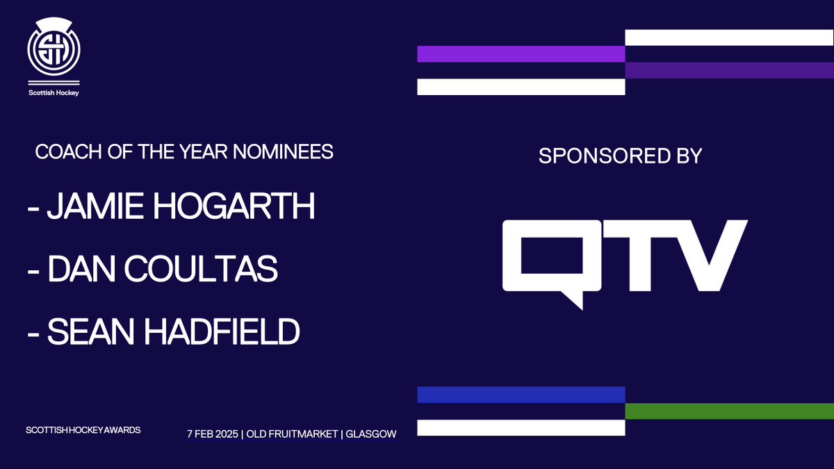 A huge congratulations to the nominees for the Coach of the Year Award, sponsored by <a href="/QTV_Sports/">QTV</a> at the Scottish Hockey Awards. #SHAwards 👏👏

Tickets are available now🎟️scottish-hockey.org.uk/events/scottis…