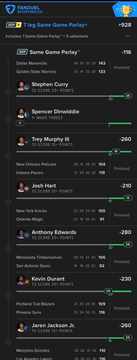 Bigbetsbrand123's tweet image. They paid this out✅

Dinwiddie never hit a 3, I waited till the morning cause i thought they’d fix it

Guess the gambling gods really have my back🔥

#GamblingX #NBA #MrBigBets