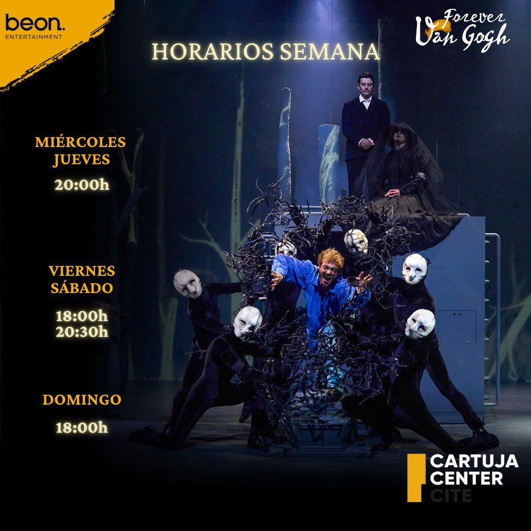 forevervangogh's tweet photo. ¡Aquí van los horarios en donde nos podréis encontrar en @CartujaCenter para disfrutar de la obra de un genio incomprendido! https://t.co/ZqL35cekwQ