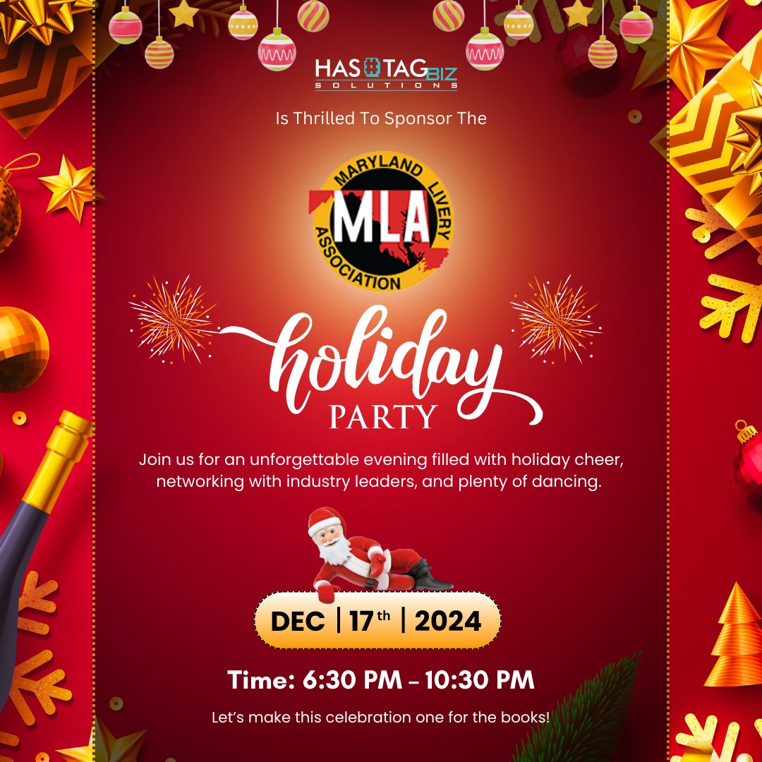 HashtagBizSolu3's tweet image. The holiday season just got brighter! Hashtag Biz Solutions is proud to sponsor the MLA Holiday Party! Join us for a night of fun, great conversations, and top-tier networking.
We can't wait to celebrate with you!
#MLAHolidayParty #HashtagBizSolutions #HolidayNetworking