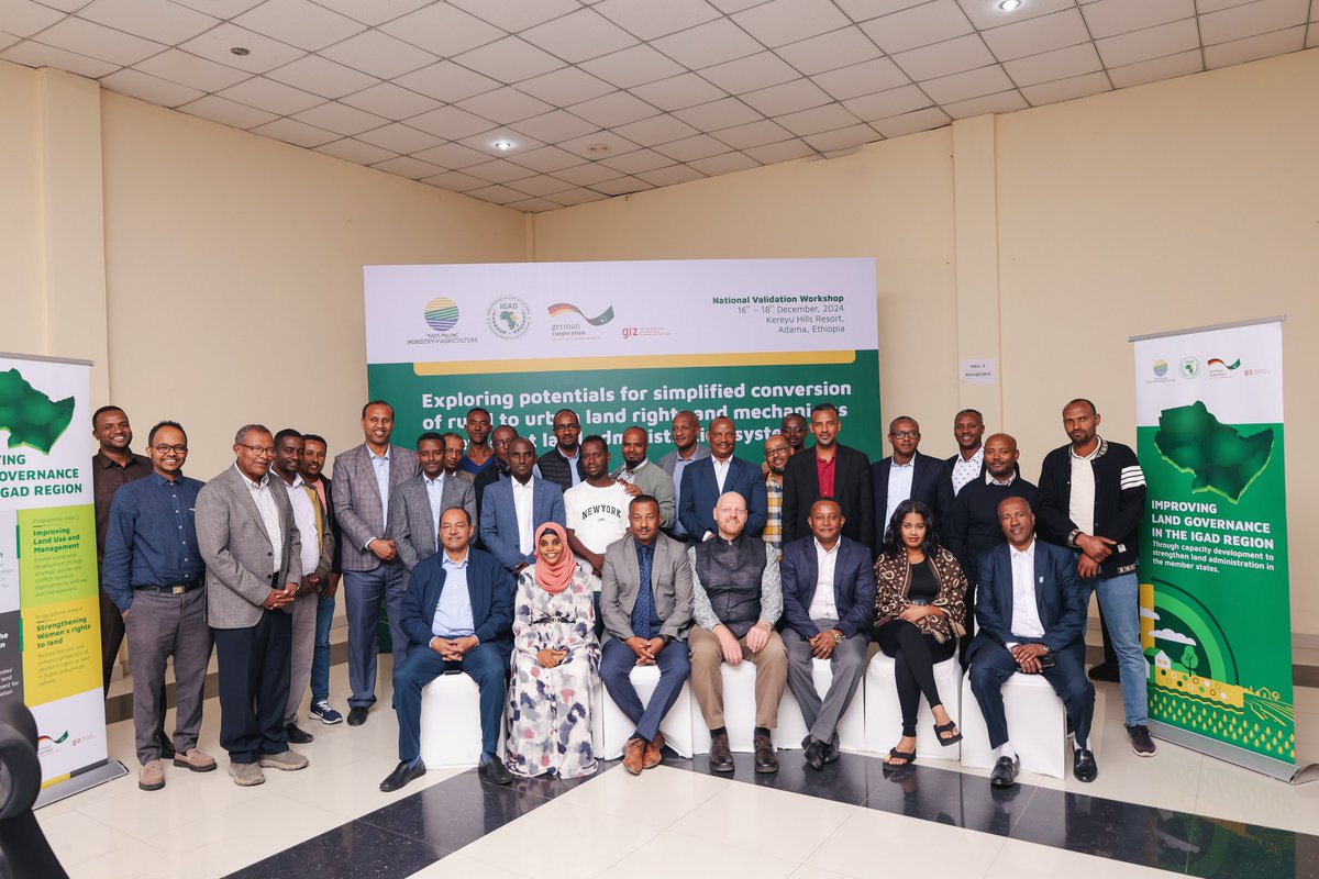 NELGA_AU's tweet photo. 🌍 Ethiopia’s Land Governance Workshop
We’re in discussions supported by @NELGA_AU 
✔️ Bold reforms for better land policy
✔️ Innovative ideas for transparency through digital solutions
✔️ Actions on climate resilience &amp; urbanization
#LandGovernance #Ethiopia #ActionForChange https://t.co/SmDUkUxnmz