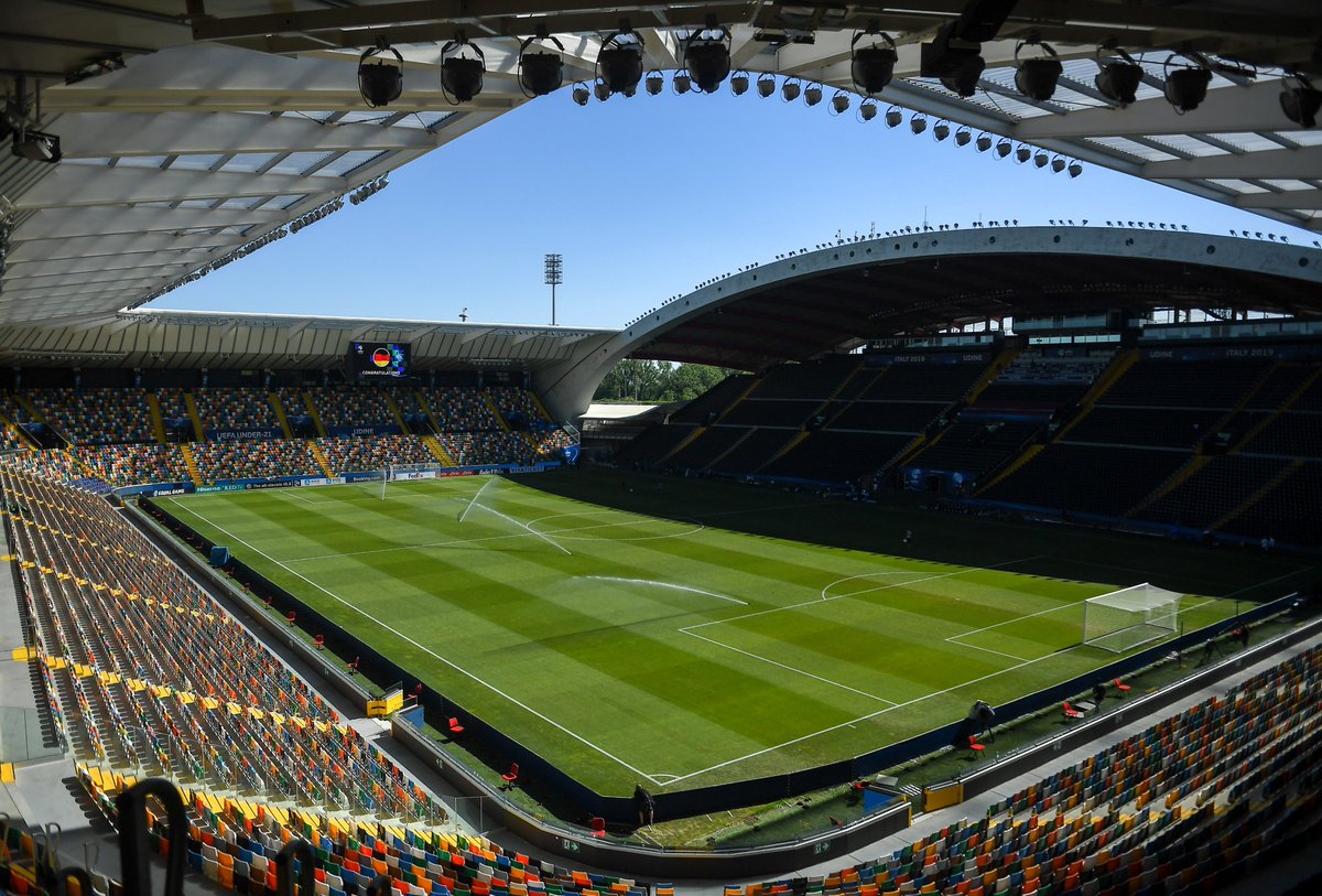 UEFA's tweet image. 🇮🇹 Udine has been selected to host the 2025 UEFA Super Cup!

The Stadio Friuli, home to Italian club Udinese, also hosted the 2019 Under-21 EURO final.