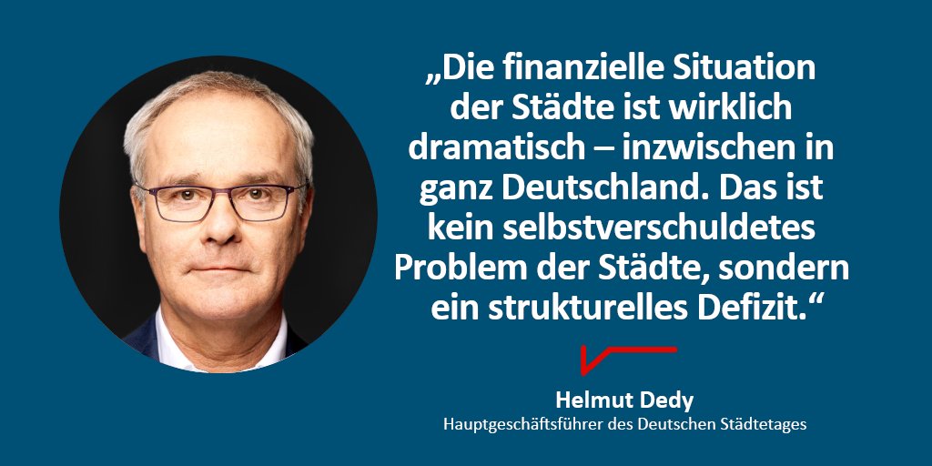 Deutscher Städtetag (@staedtetag) on Twitter photo Die kommunalen Haushalte steuern 2024 auf ein Defizit von 13,2 Milliarden Euro zu. Ein Allheilmittel gibt es nicht, betont <a href="/staedtetag/">Deutscher Städtetag</a>-HGF Helmut Dedy <a href="/Tagesspiegel/">Tagesspiegel</a>. Helfen könnte ein höherer Steueranteil für die Städte – und eine Altschuldenlösung.
staedtetag.de/presse/pressem… Die kommunalen Haushalte steuern 2024 auf ein Defizit von 13,2 Milliarden Euro zu. Ein Allheilmittel gibt es nicht, betont <a href="/staedtetag/">Deutscher Städtetag</a>-HGF Helmut Dedy <a href="/Tagesspiegel/">Tagesspiegel</a>. Helfen könnte ein höherer Steueranteil für die Städte – und eine Altschuldenlösung.
staedtetag.de/presse/pressem…