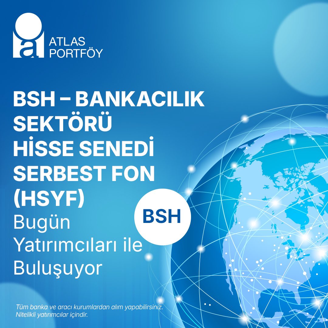 AtlasPortfoy's tweet photo. 📢 Bankacılık Sektörüne Odaklanan Yeni Serbest Fonumuz Yatırımcılarla Buluşuyor!
 
💼 Güçlü Sektör Odaklı Yatırım:
Fonumuz, BIST'te işlem gören bankacılık sektöründeki şirketlere ve bu şirketleri takip eden endekslere yatırım yaparak büyüme potansiyelini odaklı bir stratejiyle sunar.
 
🌟 Vergi Avantajı:
Hisse senedi yoğun fon olması nedeniyle %0 olan stopaj avantajından yararlanabilirsiniz.
 
📌 Kolay Erişim:
TEFAS'ta işlem gören fonumuzu tüm banka ve aracı kurumlardan satın alabilirsiniz. Detaylı bilgi için bizimle iletişime geçebilirsiniz.
 
#AtlasPortföy #BISTBankacılık #SerbestFon #BSH #BirikimlerinYönü #YatırımlarınYönü