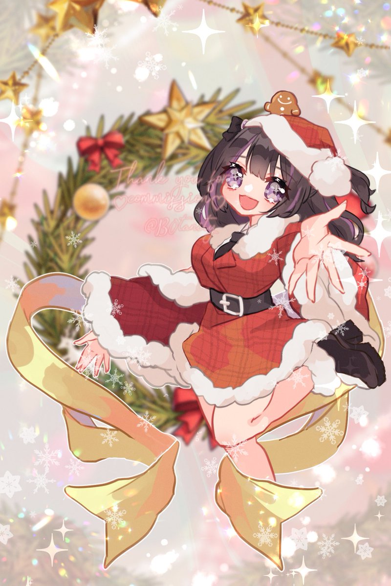 「引用元①クリスマス・リース量産 オーダーありがとうございましたこちら新規オーダー」|もずめ＠依頼◎/7件進行中のイラスト