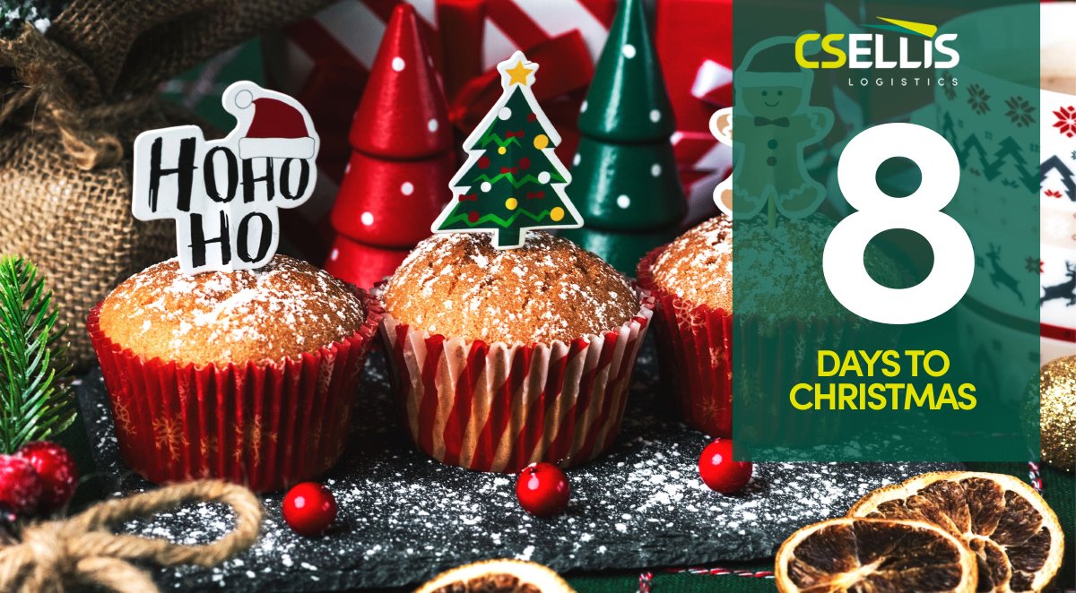 8 Days to Christmas:  There’s still time for those last-minute bakes—who doesn’t love a little  holiday panic, a splash of brandy, with a Ho Ho Ho thrown in?
csellis.co.uk