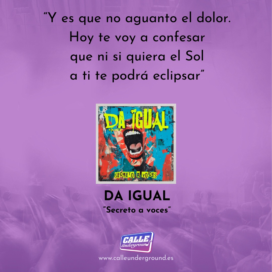 CalleUnder's tweet photo. #musica #letras #daigual #secretoavoces @daigualoficial @backgnoise @Beatclapmusic https://t.co/VYAgzbWjCR