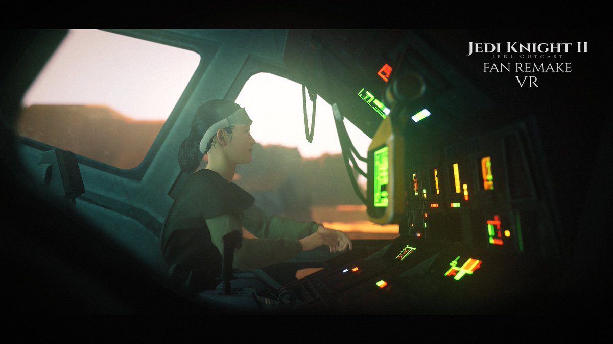 Jan Ors is ready for action! 🚀✨

Here she is in the cockpit, ready to take on any mission. This is just the beginning of her journey!

#JediOutcast #jediknight #JanOrs #StarWars #VirtualReality #UnrealEngine #PCVR #GameDev