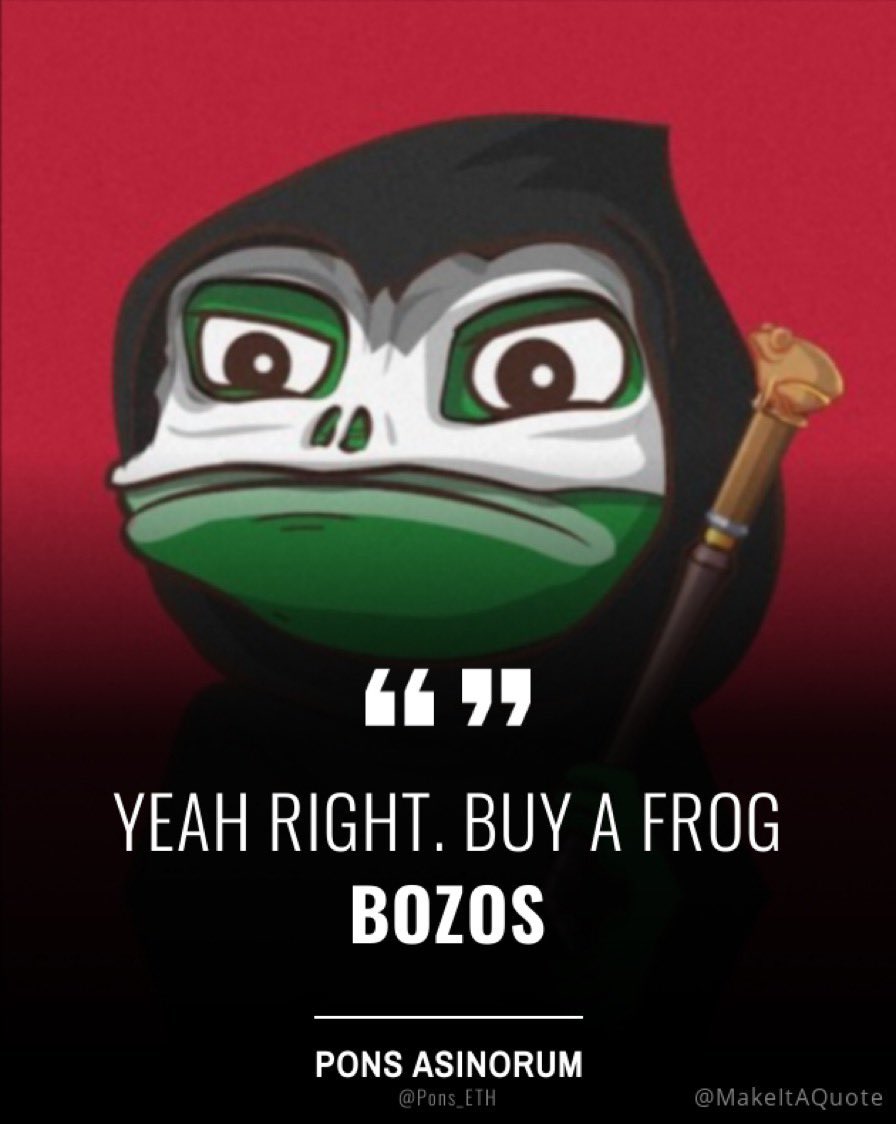 You faded <a href="/pudgypenguins/">Pudgy Penguins</a> 

You faded <a href="/sappyseals/"></a> 

Don’t fade <a href="/ThePlagueNFT/">The Plague Of Frogs 🐸</a>