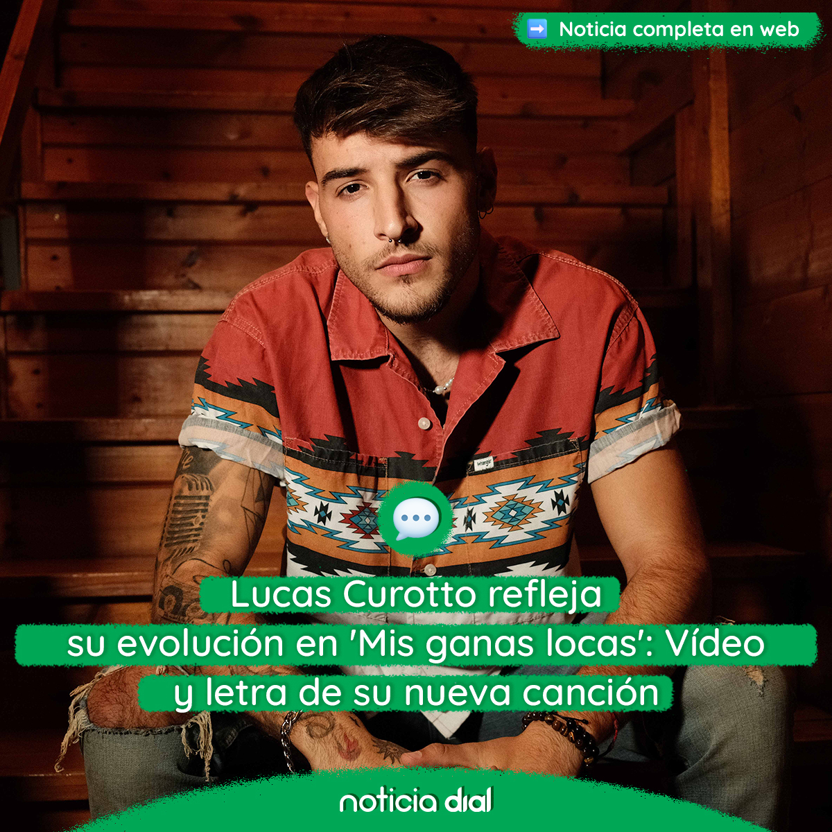 Cadena Dial España (@cadena_dial) on Twitter photo NUEVO 🎉
Lucas Curotto refleja su evolución en 'Mis ganas locas': Vídeo y letra de su nueva canción
<a href="/lucas_curotto/">Lucas Curotto</a>
🔗cdial.es/dlbfd2 NUEVO 🎉
Lucas Curotto refleja su evolución en 'Mis ganas locas': Vídeo y letra de su nueva canción
<a href="/lucas_curotto/">Lucas Curotto</a>
🔗cdial.es/dlbfd2