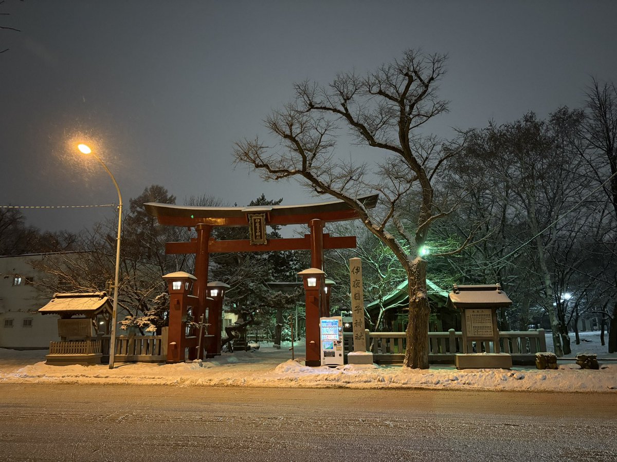 到札幌啦，碰到了下雪，南方人狂喜😄