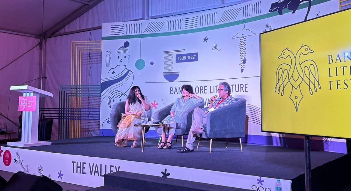 shinieantony's tweet photo. So @BlrLitFest  happened.
@exobjects @film_worm @anujamouli @madhavism @KiranManral @IrenosenOkojie @catinitaly 
@Kulpreetyadav @rashmikmenon @Parulsharma @mishtydoi #Jahnavibarua https://t.co/SHucoy2yex