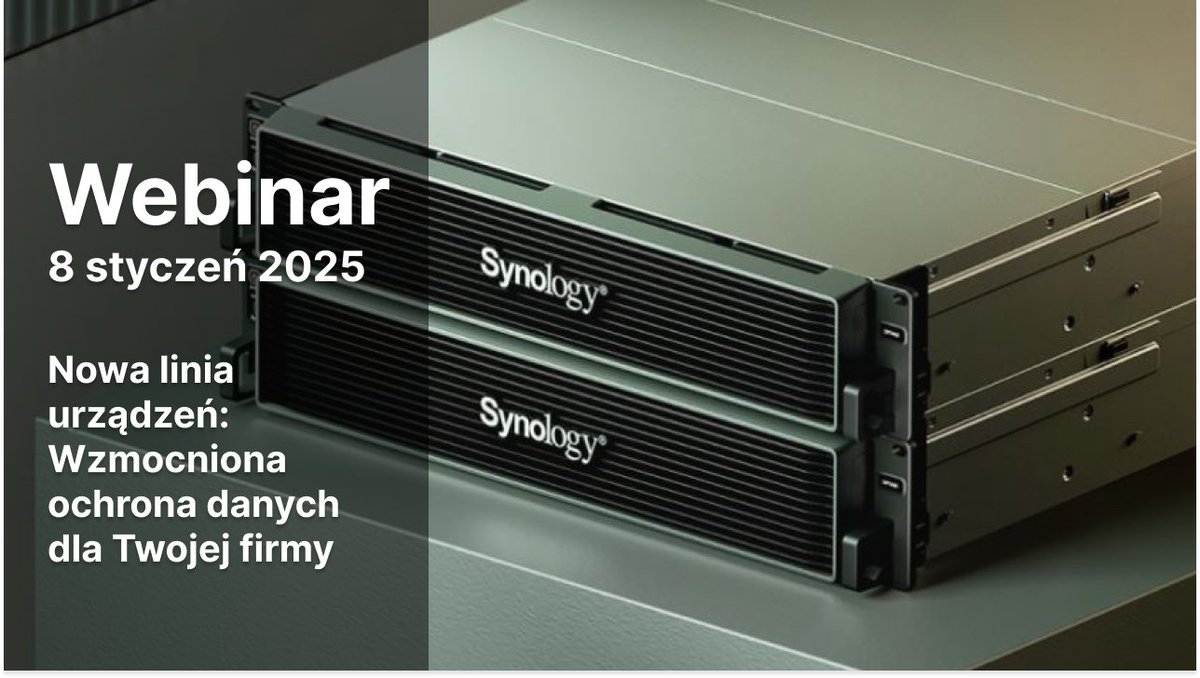 Kopie zapasowe mają znaczenie tylko wtedy, gdy można je przywrócić. 

📅 Data i godzina:
Środa, 08.01.2025 o godzinie 10:00

🎯 Zarejestruj się już dziś i wzmocnij ochronę danych w swojej firmie!

🔗 Kliknij tutaj, aby się zarejestrować: sy.to/nowaliniaprodu…