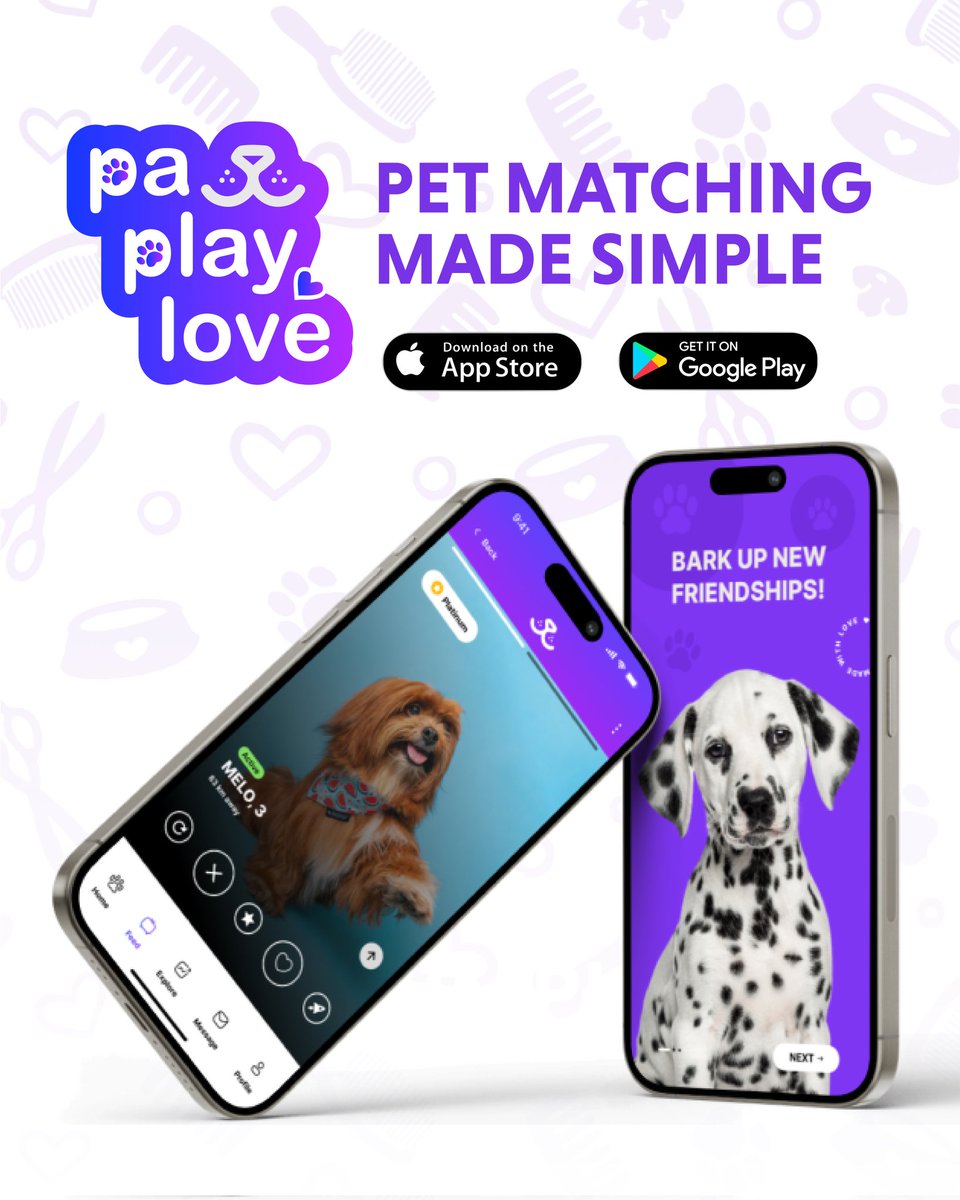 🐾  Swipe. Match. Wag! 🐶🐱

We’ve made matchmaking for your furry friends as easy as a swipe away! Find playdates, pals, or the purr-fect partner in seconds. 💕

✨ Ready to let the tails wag? Download now and start swiping!

🔗Pawplaylove.com

#PawPlayLove