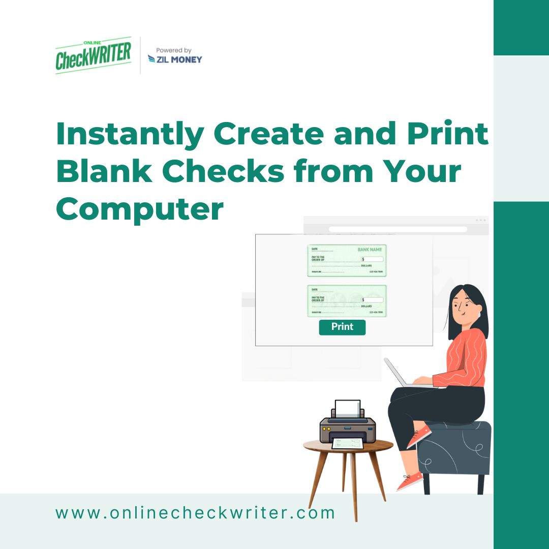 webcheckwriter's tweet photo. Create blank checks instantly on-demand using OnlineCheckWriter.com- powered by Zil Money. No more waiting for delivery. Print checks with a regular printer.

Learn more: https://t.co/r7RV2Ik0va

Click here for interactive demo: https://t.co/643yviQSq4

#BlankChecks #BlankCheckOnline