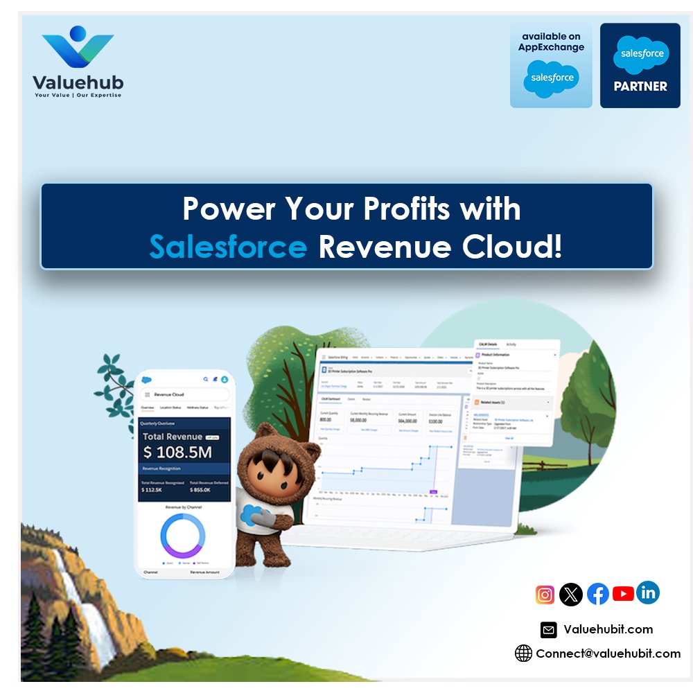 ValueHub_'s tweet photo. 💼 Ready to elevate revenue management?
@salesforce #RevenueCloud streamlines Quote-to-Cash and drives growth! 🌟📈
Try it now with #Valuehub
#Salesforce #RevenueCloud #DigitalTransformation #BusinessGrowth https://t.co/VGgj1dRnwN