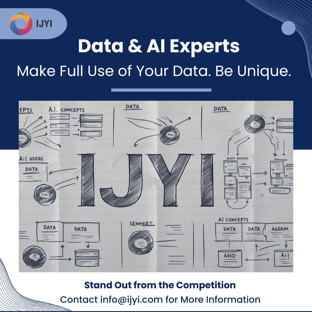💡 Make Full Use of Your Data. Be Unique.💡

We help businesses consolidate their data, analyse it, and use it to reduce operational costs, increase revenue, and even create intellectual property that sets them apart from the competition.

📧 Contact us: info@ijyi.com

#Data #AI