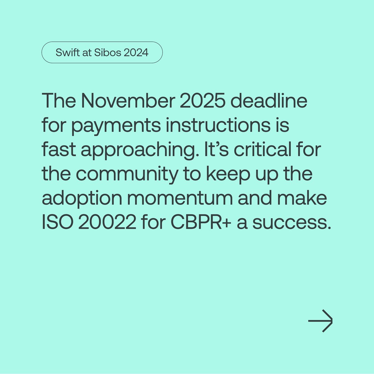swiftcommunity's tweet image. How is ISO 20022 transforming the payments landscape?

Swift’s Juliette Kennel shares three takeaways from the Standards Forum at @Sibos 2024.

👉 Catch up on Swift sessions on demand today: okt.to/076MxX

#swiftatsibos #payments #standards #ISO20022