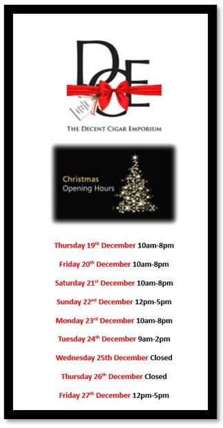 Please find our Christmas Opening hours.