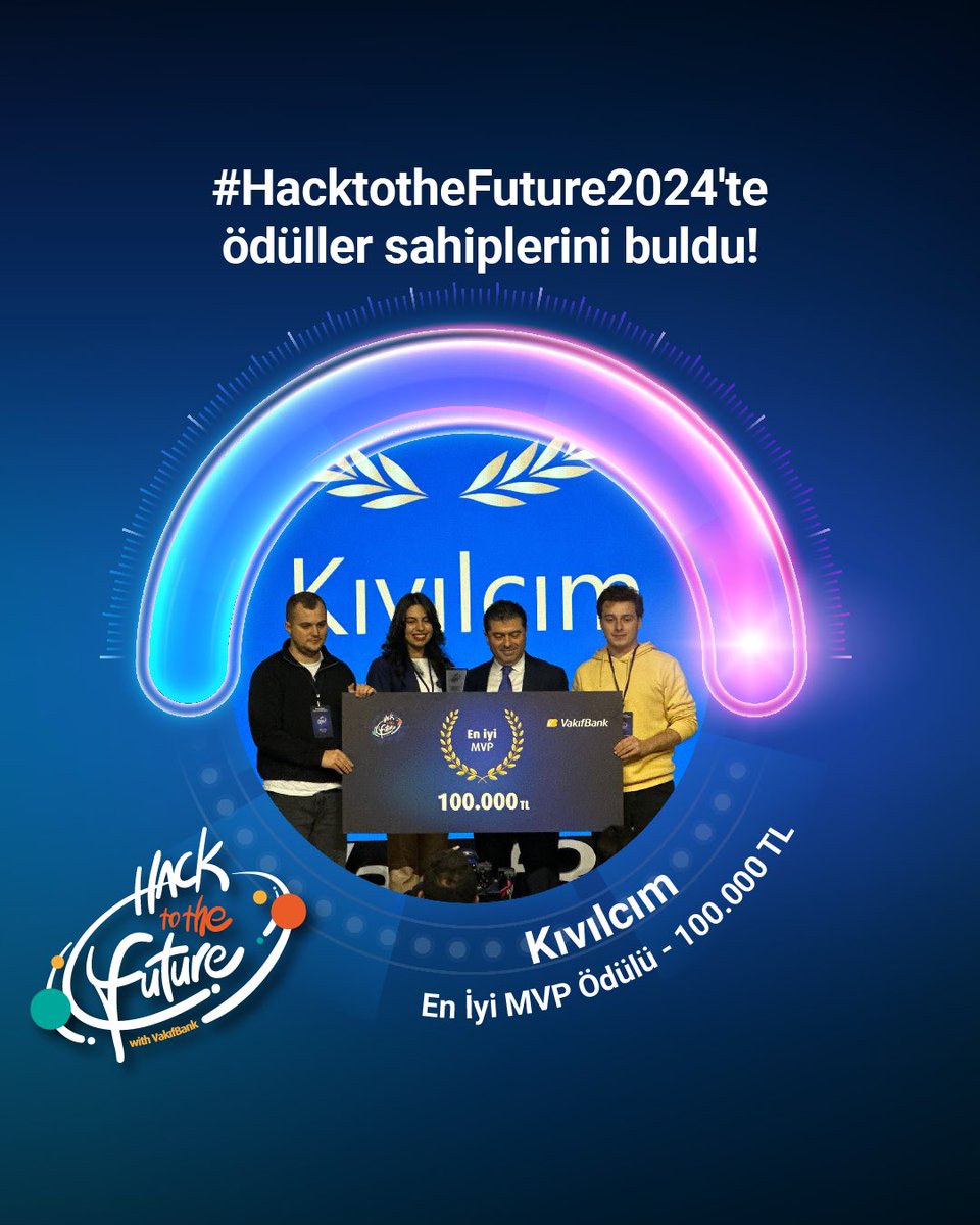 Hack to The Future 2024 ödülleri sahiplerini buldu! Tüm katılıcımlara teşekkür ederiz. Hackhaton etkinliği hakkında detaylı bilgi için web sitemizi ziyaret edebilirsiniz. #HacktotheFuture2024 #DaimaSeninle