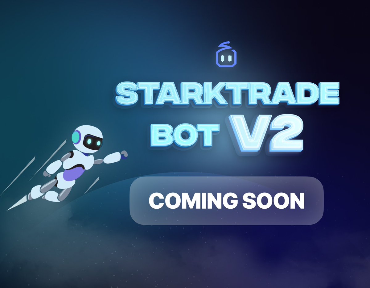 Starktradebot V2 is on the way⚙️, packed with next-level features to take your trading game up a notch on <a href="/Starknet/">Starknet (BTCFi arc)</a> . We’ve listened to your feedback and poured it into this upgrade!

No worries, our current version stays live, so you can keep trading your favorite tokens