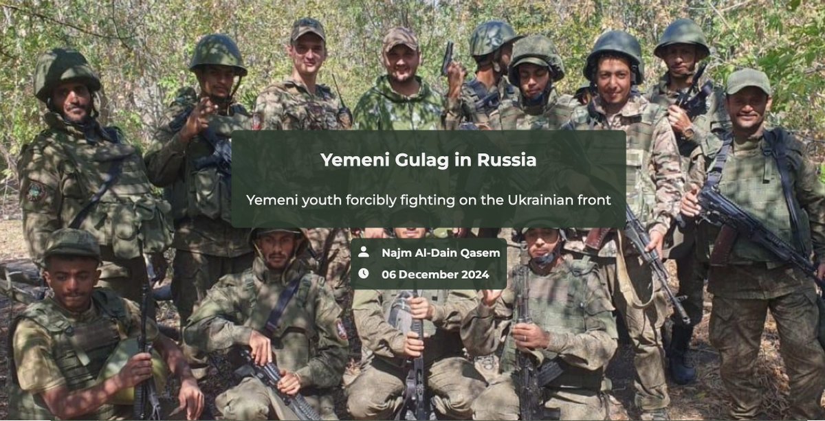 Throughout the year, Russia has recruited fighters for the Ukraine war. In Yemen, Houthi leaders exploited desperate youth, luring them with fake job offers in Russia, to send them to fight on the frontlines.

"Yemeni Gulag in Russia.. Yemeni youth forcibly fighting on the