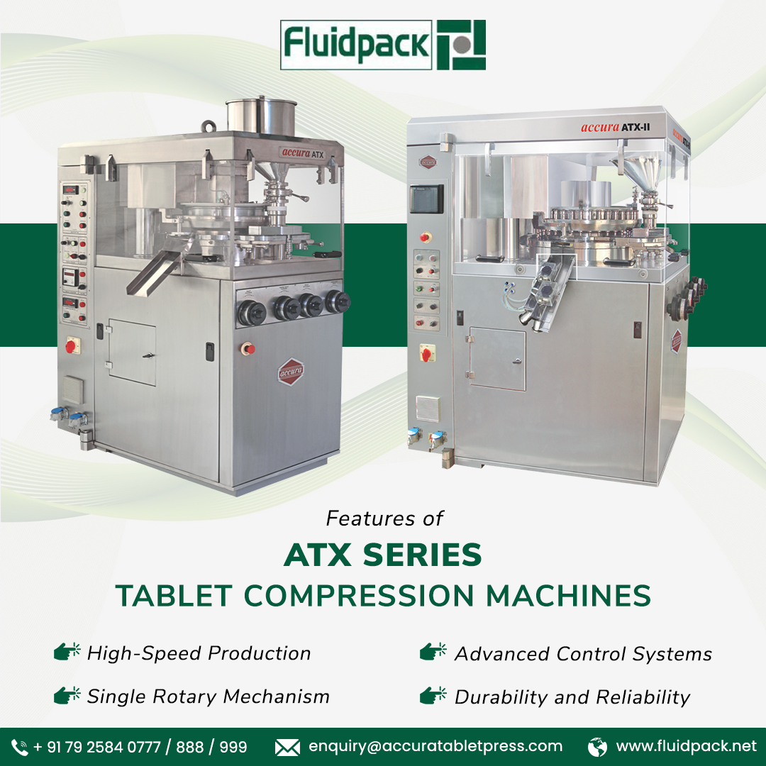 fluidpack1's tweet photo. The ATX Series Tablet Compression Machines offer high-speed, reliable performance, ensuring consistent, superior-quality tablets with advanced controls and a single rotary mechanism.

visit- https://t.co/541XVMQVUL

#FluidPack #TabletCompressionMachine #SingleRotaryTabletPress https://t.co/IbyFsoty56