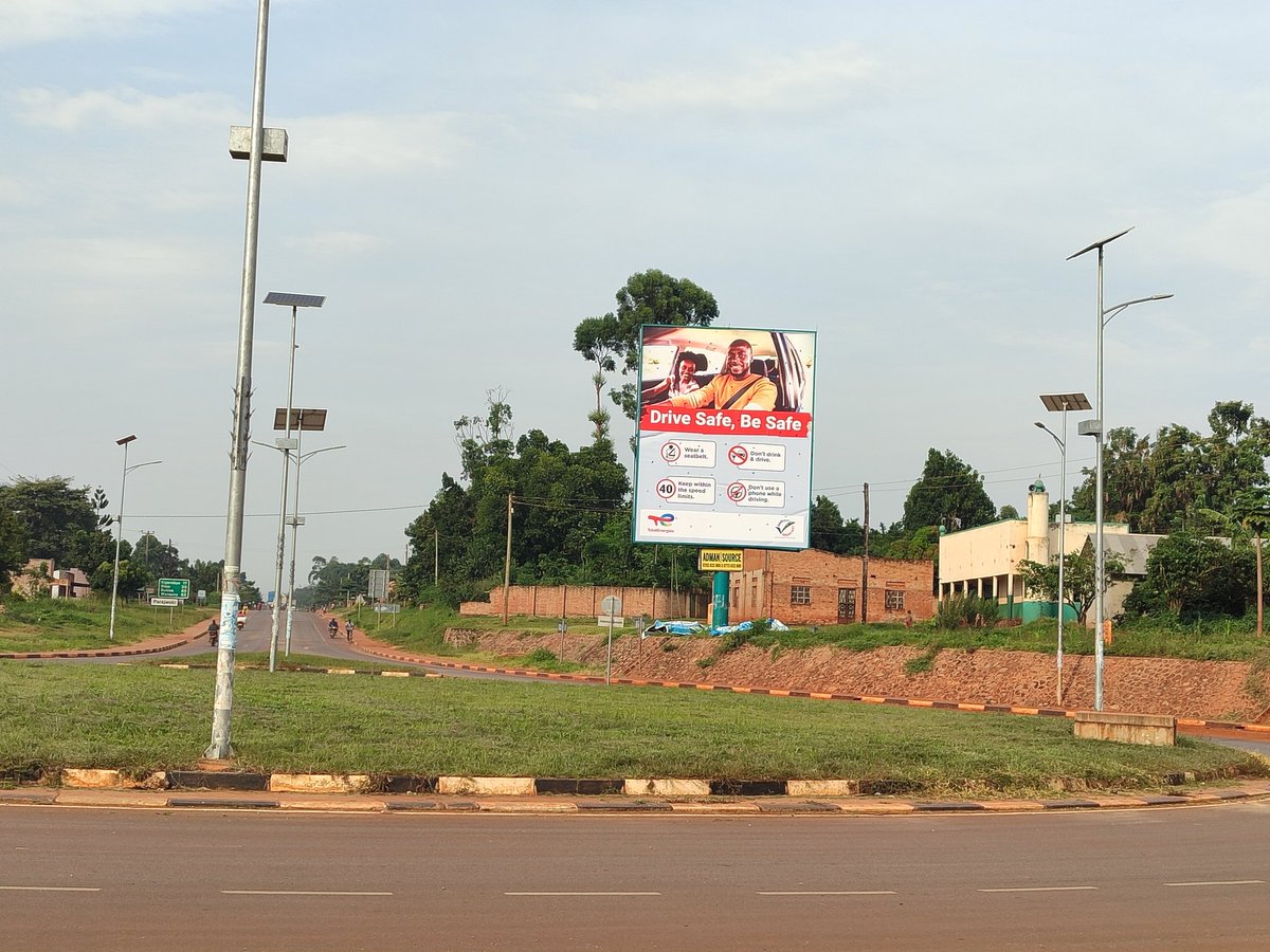 Over the weekend, our team erected 2 billboards communicating critical #RoadSafety messages in the #Albertine_region city of #Hoima. 
One billboard was erected along the #Kampala_Hoima street in order to communicate to the #drivers entering #Hoima_city from #Kampala and 1/3