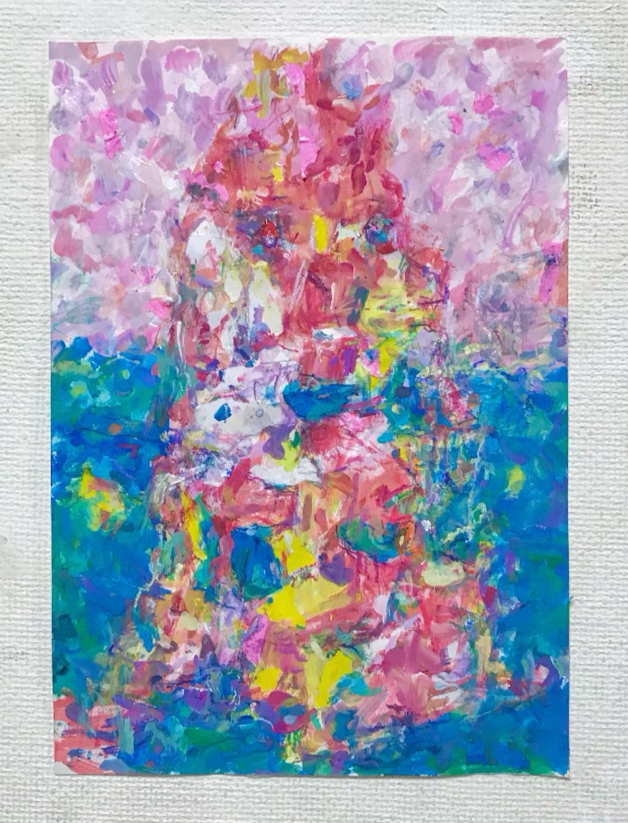 HirotaKazunari's tweet photo. [SKY-SCRAPER d2401] :  25x17.5cm  紙にアクリル、クレヨン、コラージュ 2024 #art #painting #fineart #ContemporaryArt #artwork #babeltower #アート #絵画 #現代アート #現代美術 #コンテンポラリーアート #ペインティング #バベルの塔 https://t.co/i6dfxCxmRx