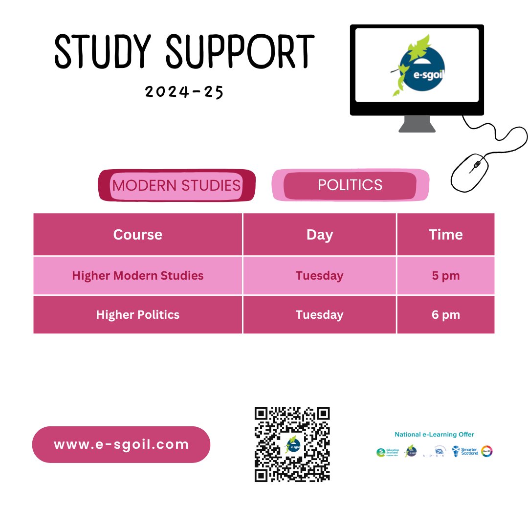 eSgoil's tweet image. Our Social Subjects study support webinars are now in full swing, covering History, Geography, Modern Studies &amp;amp; Politics. 
Help us to spread the word by sharing these handy timetable graphic in your school, department, or online

e-sgoil.com/senior-phase/s…

#NeLO @EducationScot