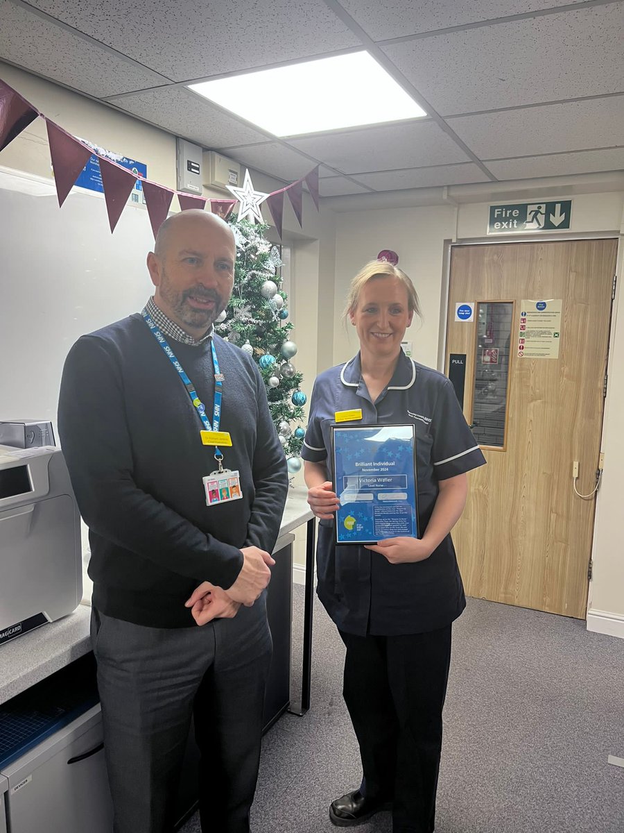 Congratulations to our lead nurse of workforce development, Vicky, for being awarded with a brilliant award. Vicky has been awarded this for the work she has done with the Prepare to Nurse week we deliver here at Barnsley Hospital. Well done Vicky!
