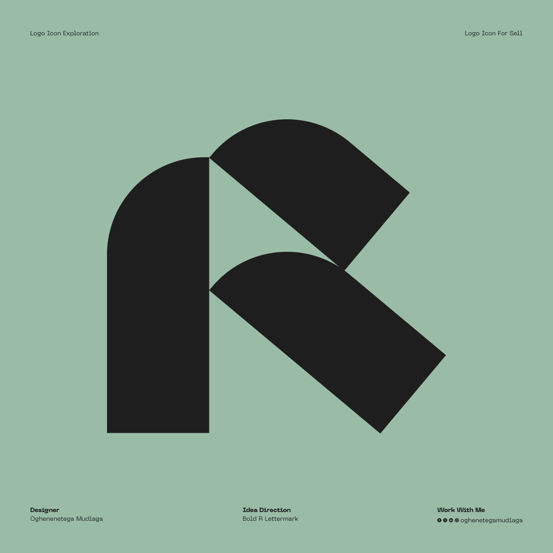 OghenetegaMudia's tweet photo. Happy New Week!
I made this bold Abstract alphabet "R" logo icon and it is open for sale.
Work with me oghenetegamudiaga@gmail.com or Send a DM
#GodIsTheGreatest #Logoicon
#EmperorTdesign
#icon #abstract #lettermark #abstractmark #negativespace #blackandwhite #monochrome https://t.co/3J9xqyXkmY