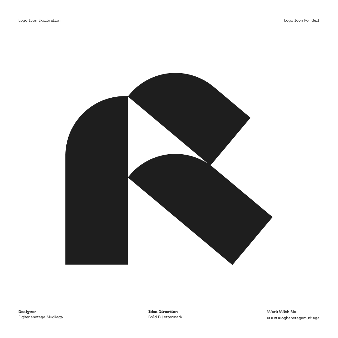 OghenetegaMudia's tweet photo. Happy New Week!
I made this bold Abstract alphabet "R" logo icon and it is open for sale.
Work with me oghenetegamudiaga@gmail.com or Send a DM
#GodIsTheGreatest #Logoicon
#EmperorTdesign
#icon #abstract #lettermark #abstractmark #negativespace #blackandwhite #monochrome https://t.co/3J9xqyXkmY