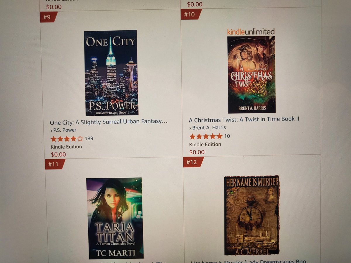 BrentAHarris1's tweet image. A Christmas Twist is FREE for the day and hanging in there at #10 in alternate history
