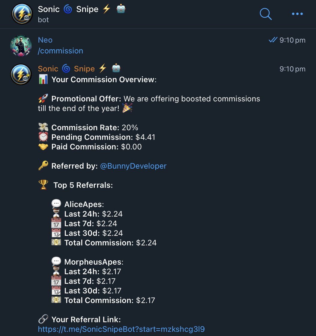 📌 Our #Referral system went through a massive upgrade the past 72 hours 🚀

🎉 We are celebrating by rewarding you with 20% share of trading fees generated by friends you invite 🤝

🎁 But thats not all! We will #Airdrop the most engaged referrers a share of 70 $Sonic Tokens!