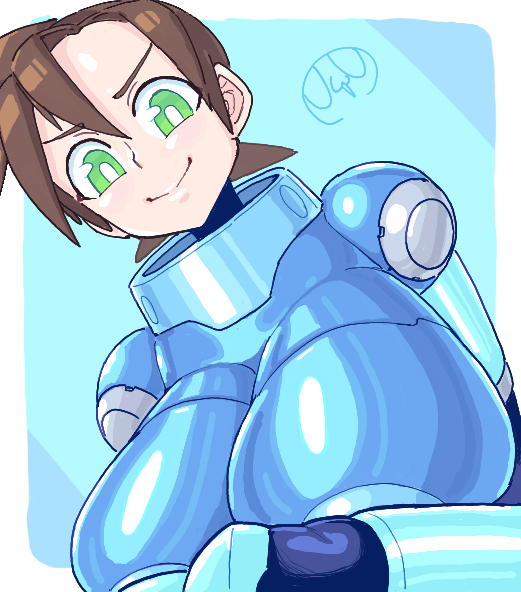 ちょっとおっきい青い人 