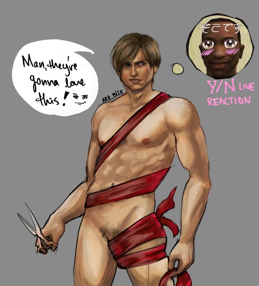 I ended up drawing it. #LeonKennedy